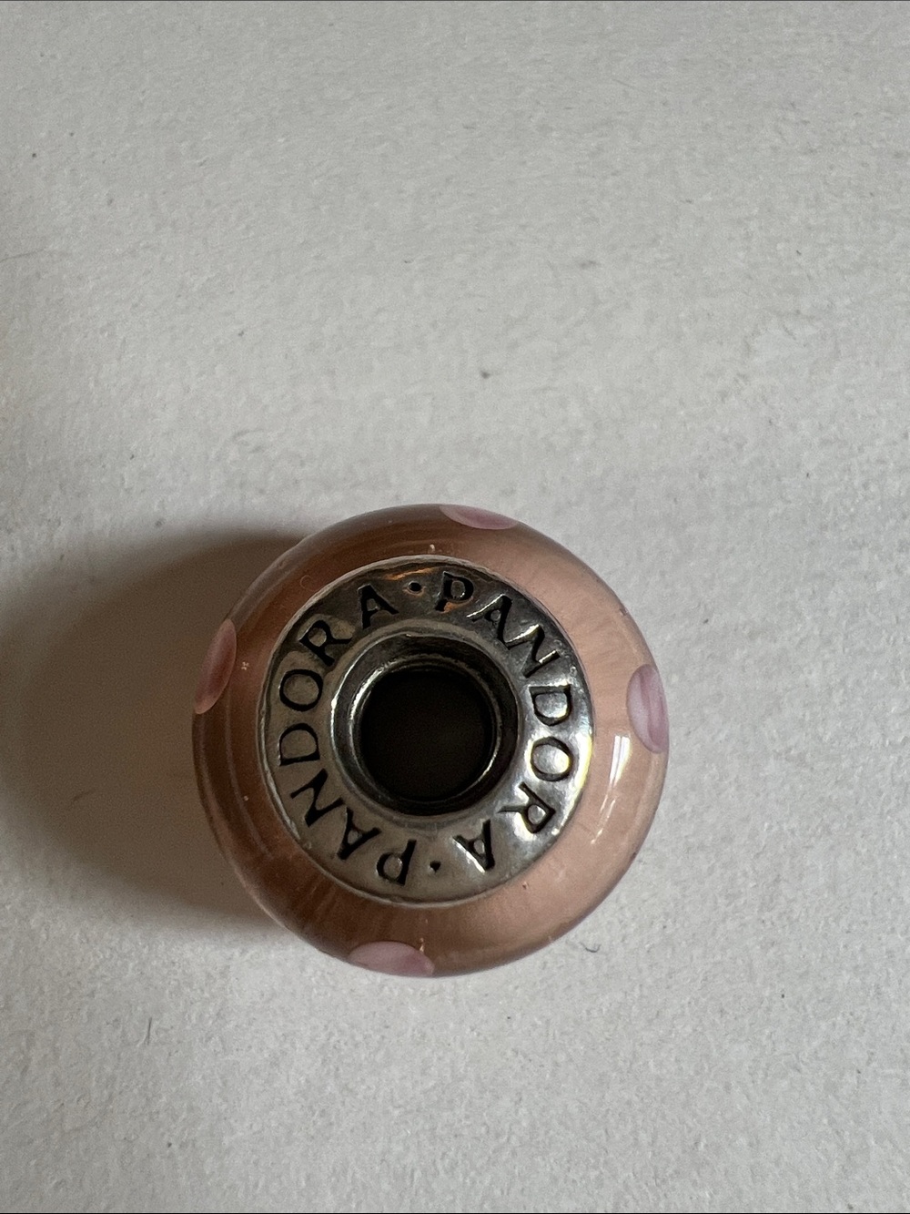 Pandora Pink Polka Dot Glass Murano Bead
